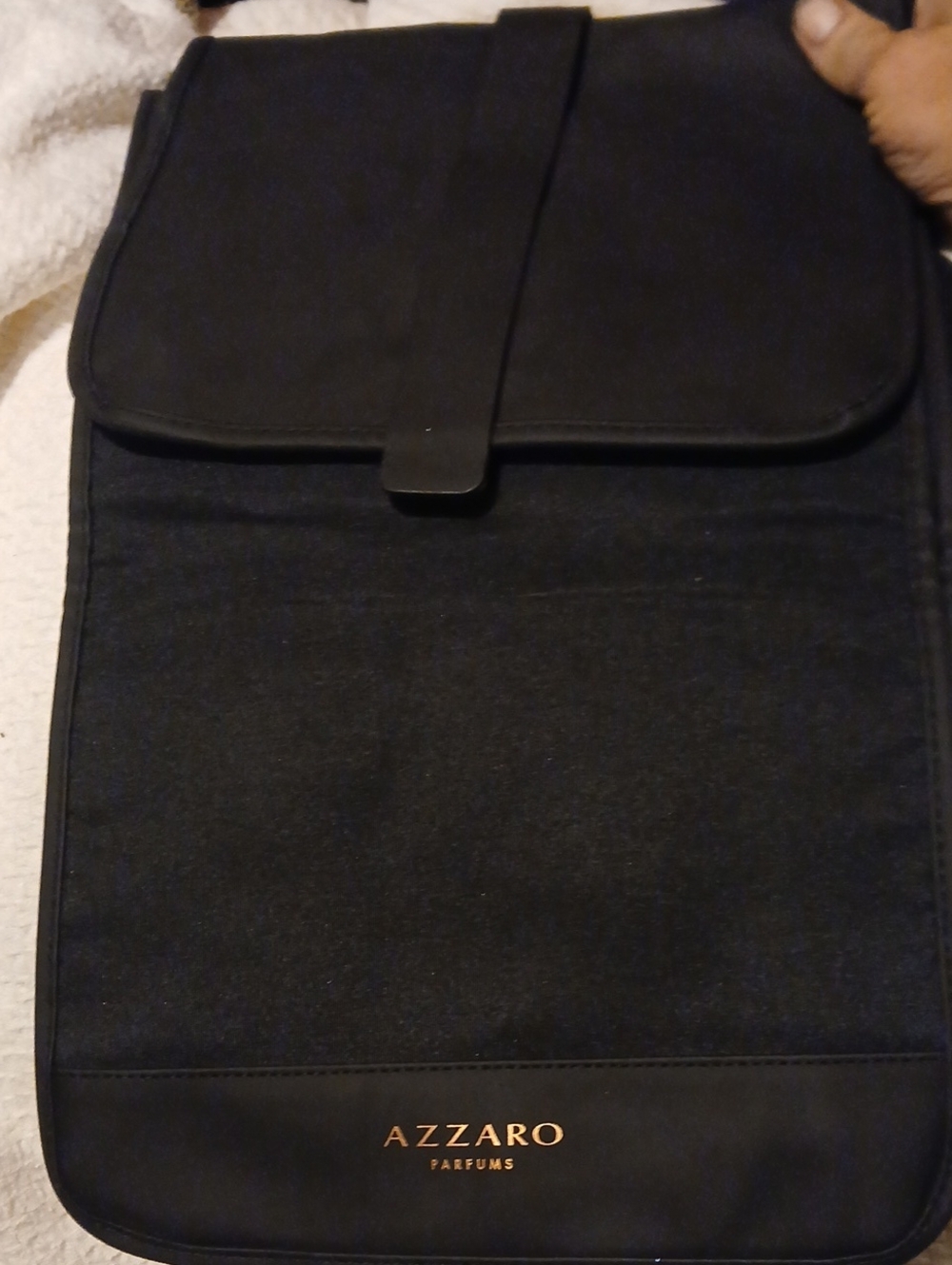 Azzaro Parfums Black Men's Travel Organizer Bag New Condition